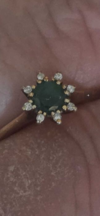 Злато+брирянтчета+изумруд