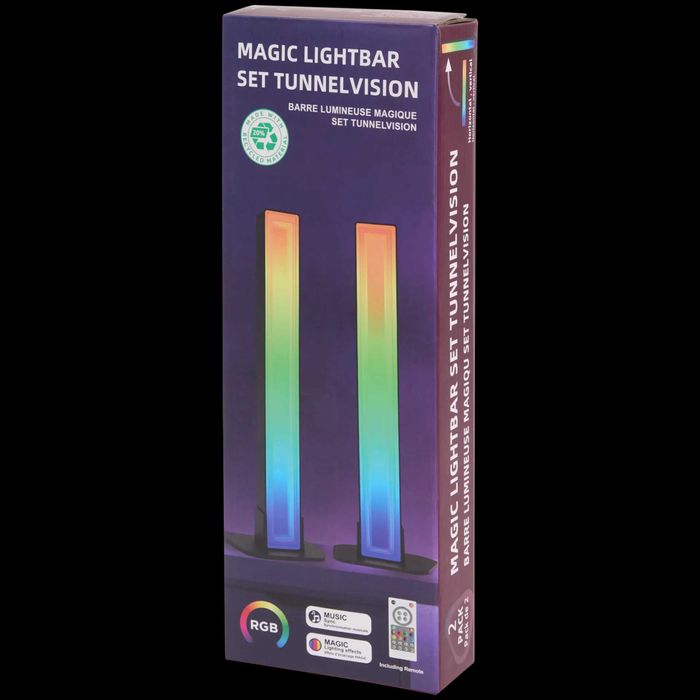 Set 2 Lămpi LED Inteligente RGB Efecte Lumina Dinamica  ALB
