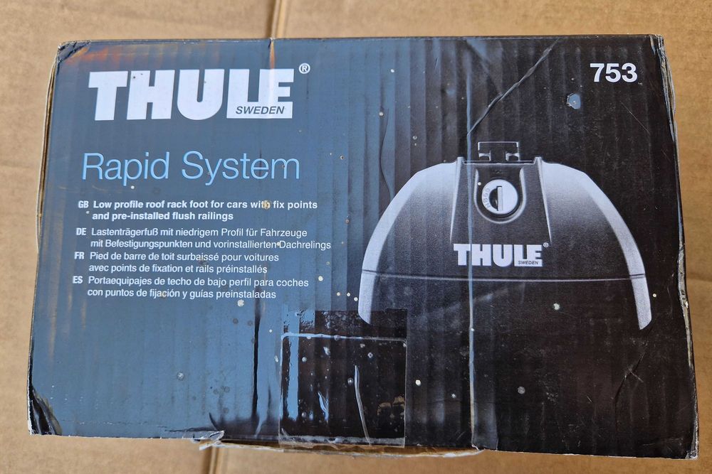 Напречни греди THULE WingBar Black 108cm и Thule Rapid System 753 + KIT 4007
