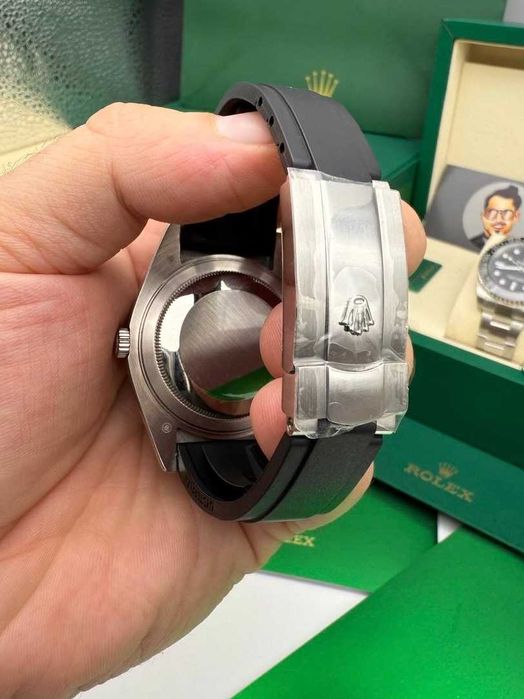 Rolex Sky-Dweller гума/сребро