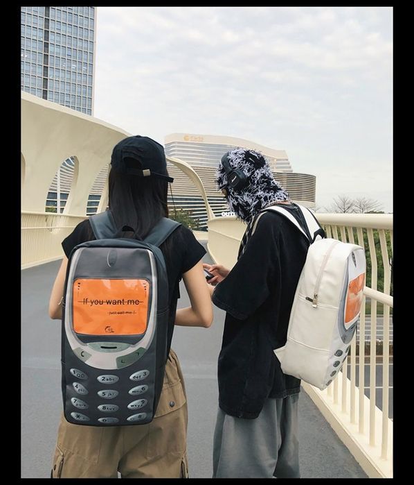 Рюкзак мужской женский в форме телефона прикольный необычный большой