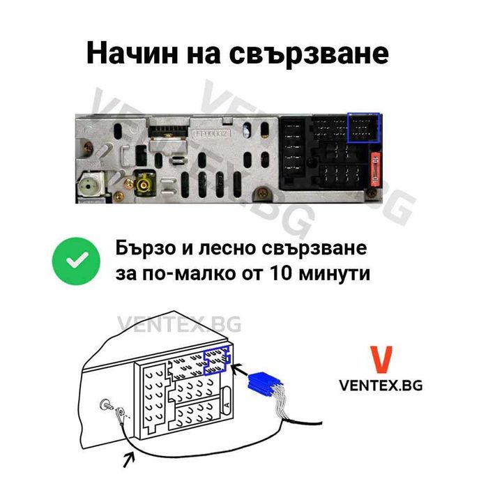 Yatour BTK Bluetooth/AUX интерфейс за Audi A3, A4, A6, A8 - Hands-free