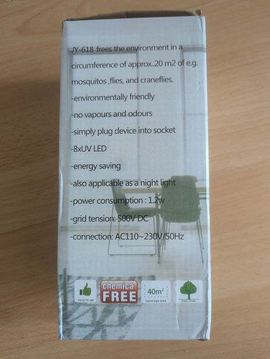 Aparat electric împotriva insectelor, muștilor și țânțarilor