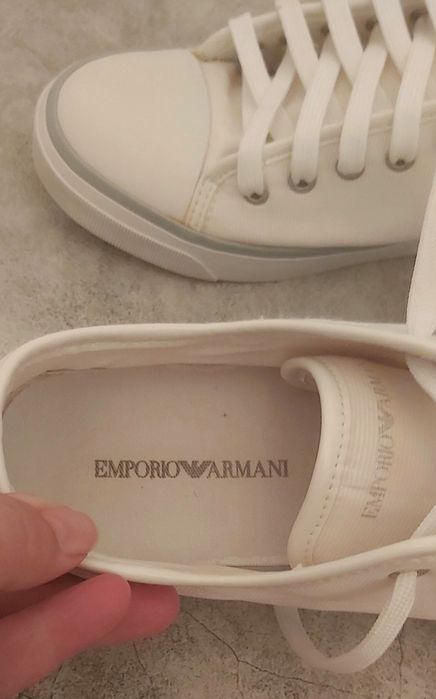 Кеды летние Armani белые