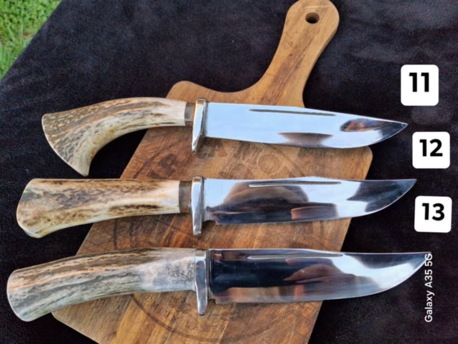 Ножове от еленски рог и стомана 440c