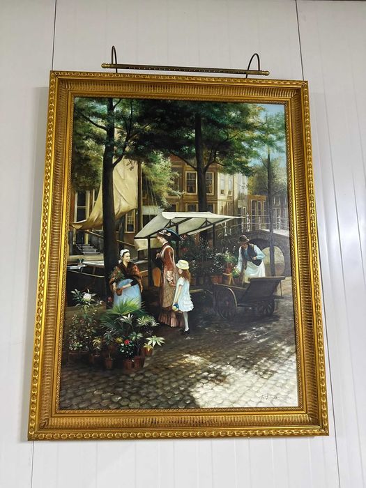 Оригинална маслена картина на плато