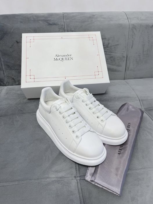 Sneakers Alexander Mcqueen full white Calitate premium