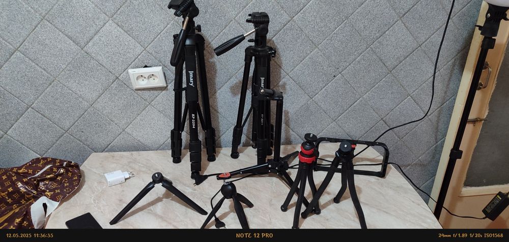 Штативы держатели микрофона кольцевые лампы