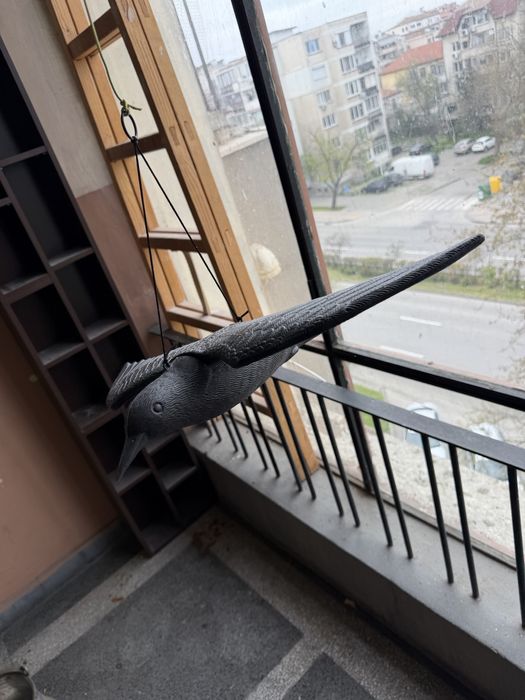 Плашило гарван/сокол в полет - против птици