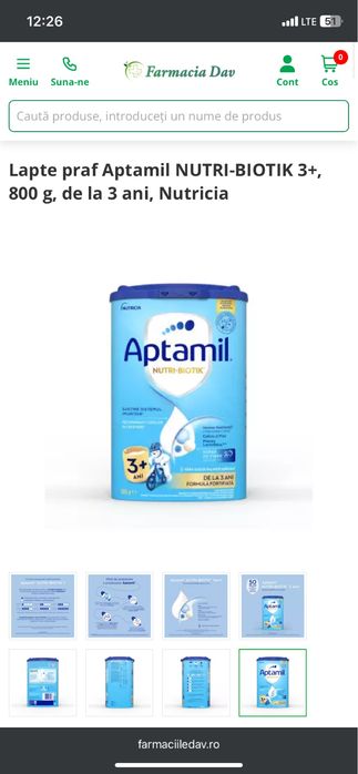 Lapte aptamil 3 ani+