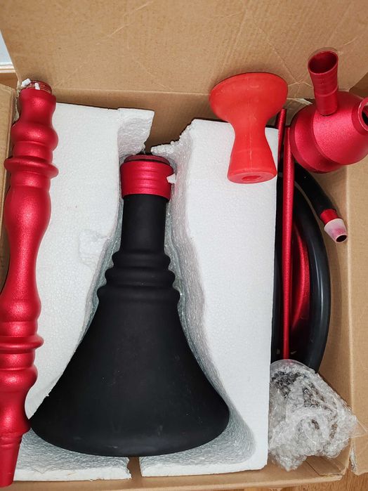 Narghilea mare sticla 2 furtunuri Waterpipe