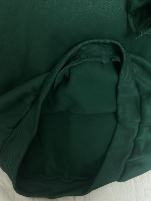 Зелёный тёплый свитшот (оверсайз)