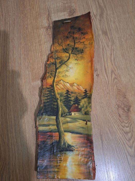 Pictura pe coaja de copac