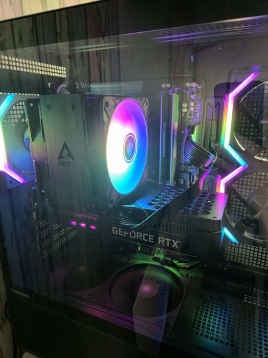 Топ геймърски компютър, gaming pc. | Ryzen 7 7700X | RTX 5060 | 32GB DDR5 | B850 WiFi 7 | Windows 11 Pro