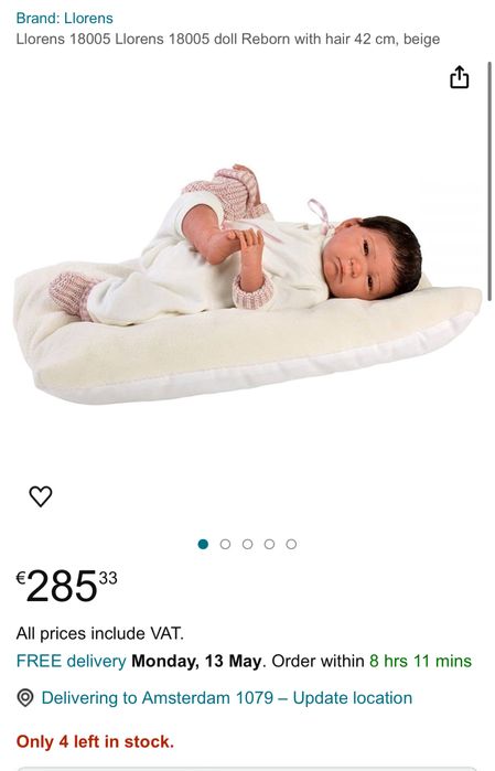 Re born кукла , нова топ цена с кутия 280 вместо 570лв