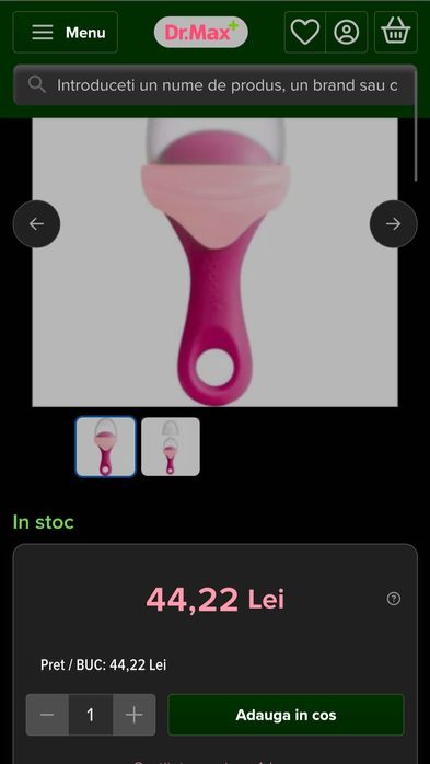 Dispozitiv /suzeta hrănire/diversificare  bebe 6 luni+