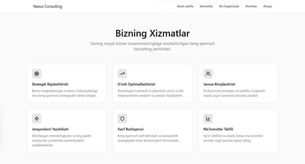 Weby.co biznesingizga websaytlar yasab beramiz