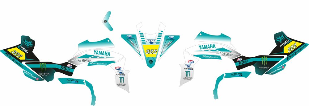 Стикери, лепенки ,графики за мотори и атв Yamaha ,KTM  CAN-AM Kawazaki