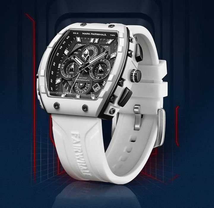 Мъжки часовник Mark Fairwhale – White + ПОДАРЪК