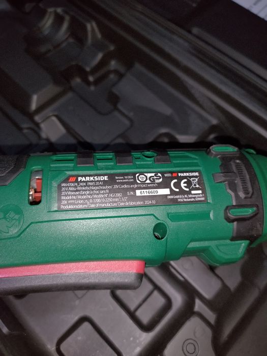 Parkside PAWS 20 A1 Акумулаторен ъглов ударен гайковерт/тресчотка