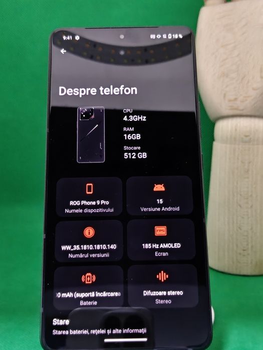 ROG Phone 9 Pro Asus  Nou * Garantie *BuyBack *