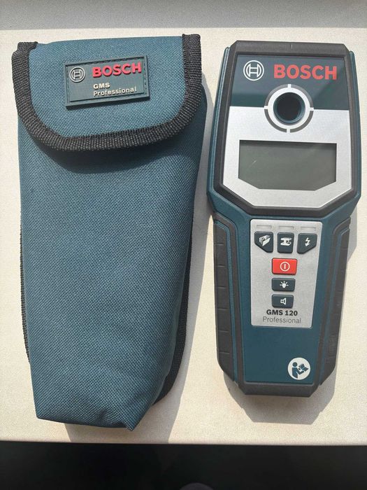 Detector pentru fier,cupru, conductori sub tensiune, structuri din lemn -  Bosch GMS 120