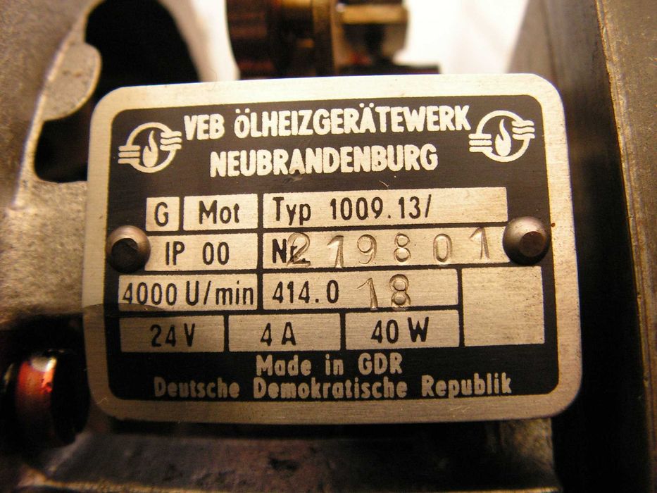 Дизелово отопление ГДР, тип 268 за салон на автобус на 24 V.