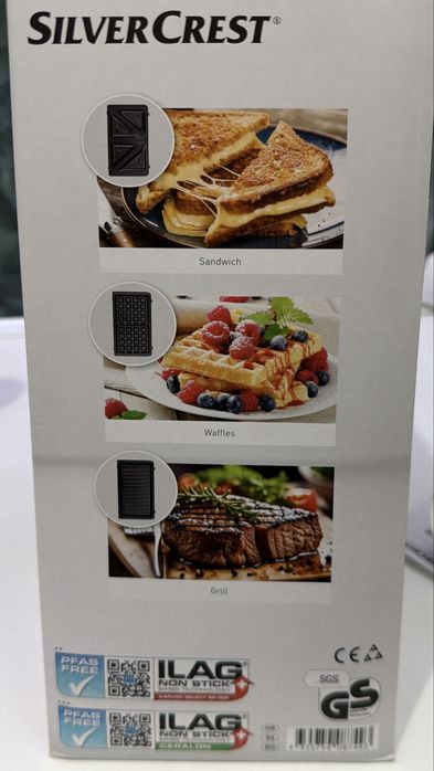 Sandwic toaster 3 in 1 de la Silver crest