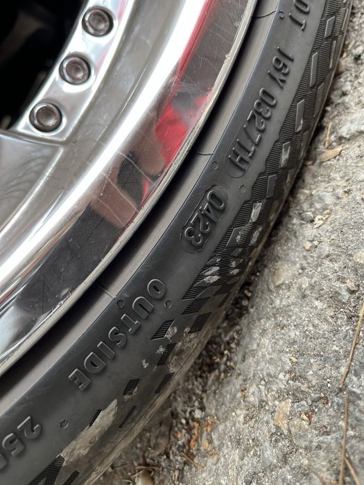 Джанти хром 20 цола 5x112/120 с много добри гуми continental 255 35 20