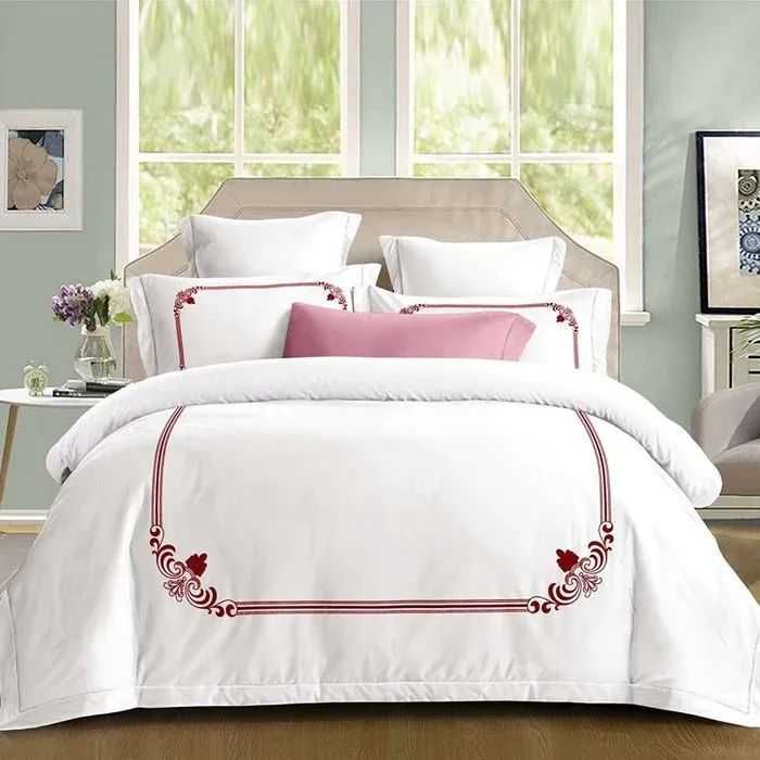 Premium серия, долен чаршаф с ластик, 100% памук 1 бр. х плик за завивка 200 x 230 cm 1 бр. х долен чаршаф с ластик 180 x 200 cm + 25 cm + калъфки