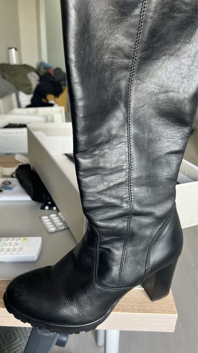 Сапоги кожанные бу