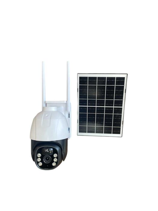 Соларна камера 4G SIM, Full HD1080p+5 MP+10X Zoom, 9W соларен панел