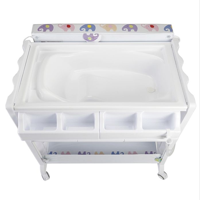 Masă Mappy Smart 2-în-1 pentru înfășat bebeluşi, cu cădiță inclusă