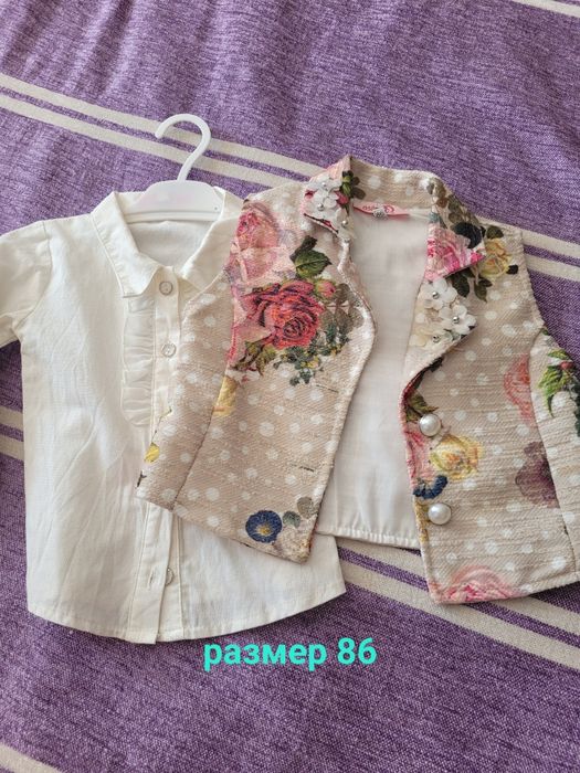 Вещи для девочки, кофта для мальчика, чешки белые