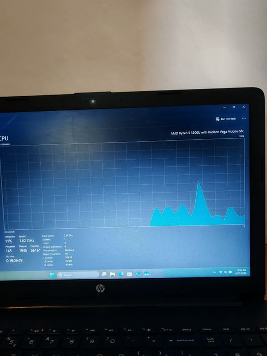 Laptop HP 15-db1100ny, 12gb ram, 1.5tb memorie, ryzen 5 3500u