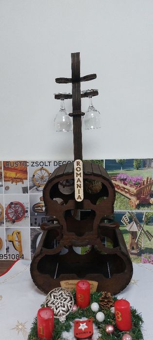 Suport pentru sticle de vin violoncel