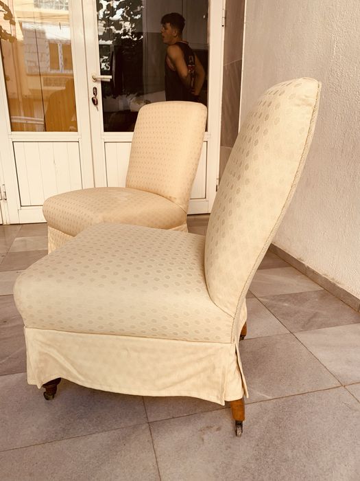 Комплект винтидж салонни столове – 2 броя, викториански стил