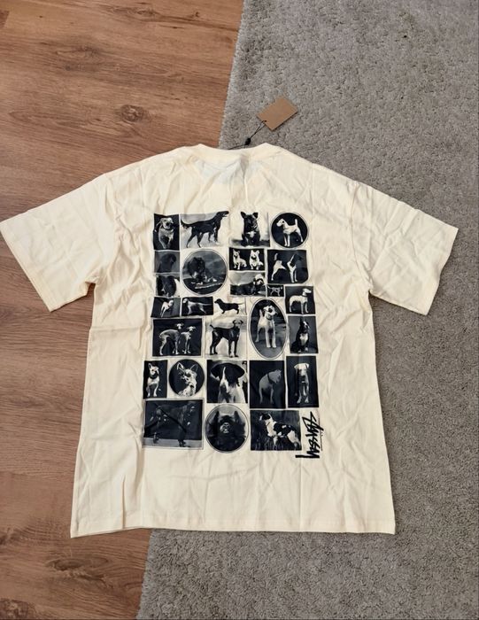 Tricou stussy bej