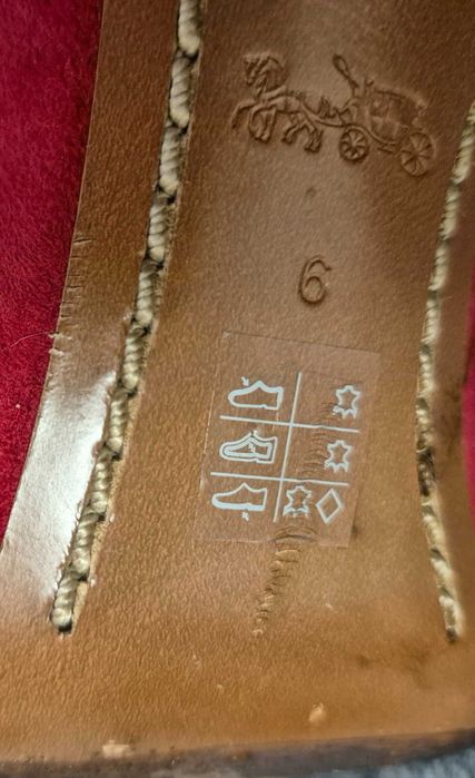 Велурени обувки Coach, 36