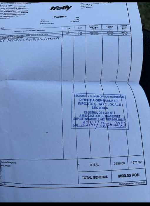 OFERTA vand bak dyablo fara permis .