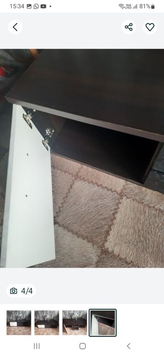 Тумба черная как новая