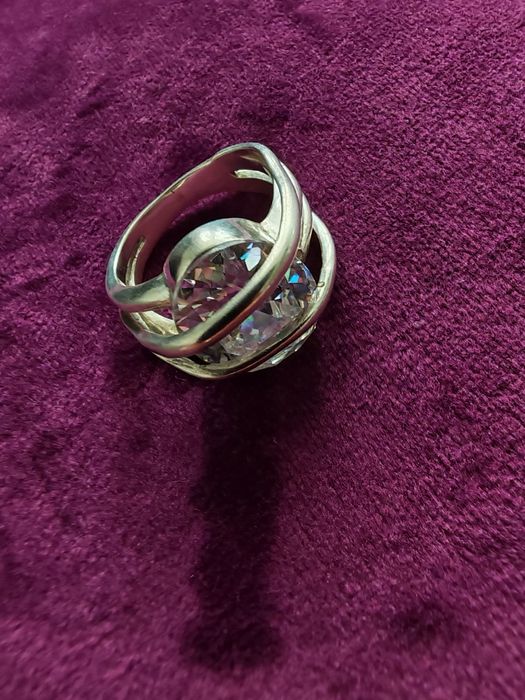 Сребърен пръстен на марка Токаш, 8 грама, диаметър 17 мм