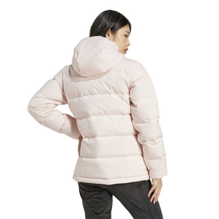 Спортно дамско яке с гъши пух Аdidas Helionic Hooded Down