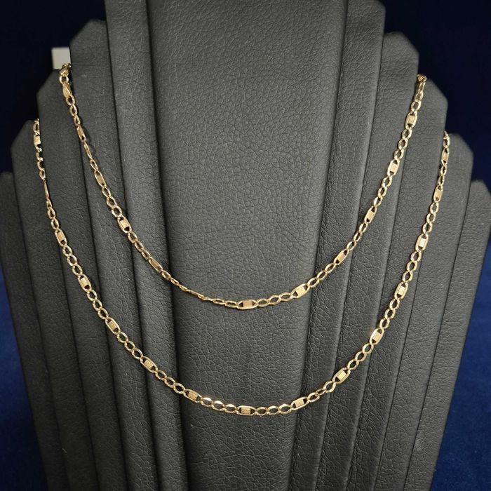 ( B31680.1 / Ag28 Doi Baieti ) Lant Aur 14K - 4.36 grame / 1962 lei