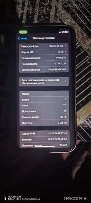 Iphone XR xolati yaxshi