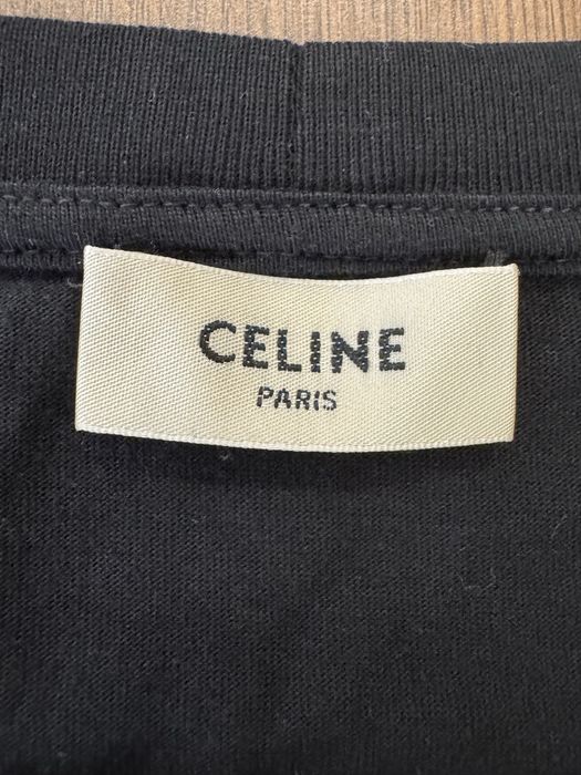 Celine logo T-shirt black