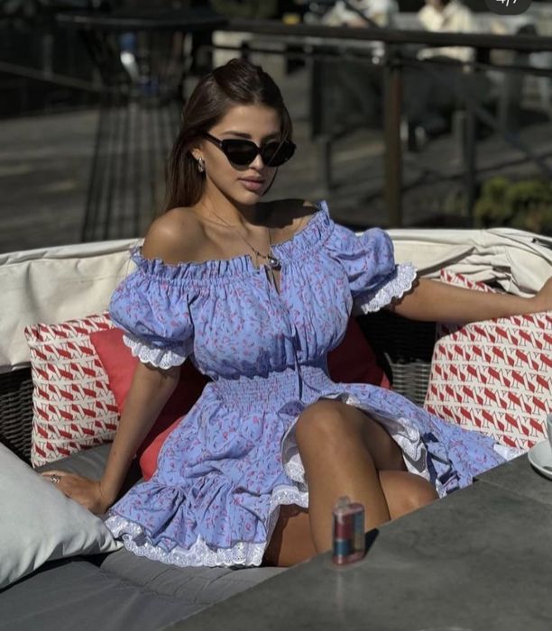 Женское платье крестьянка новое