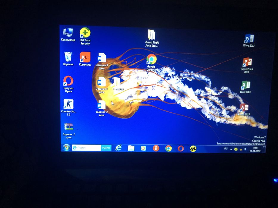 VSUS нетбук на WINDOWS 7
