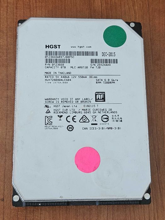 Хард Диск HDD 8TB HGST (ex Hitachi)