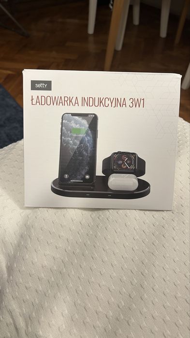 Încărcator telefon-stație încarcare 15 W (incarcator wireless) 3 in 1